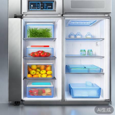 无霜冰箱温度分区：冷藏、冷冻、