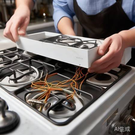 小心拆盖,勿扯电线