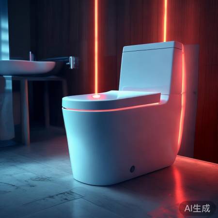 智能马桶变红添浪漫
