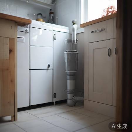 洗衣机靠近排水口