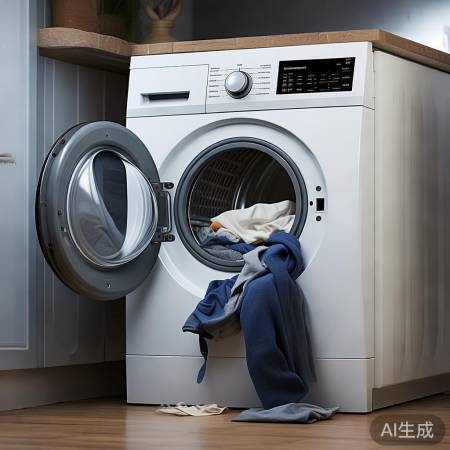 洗衣机转不停，检查衣物卡住