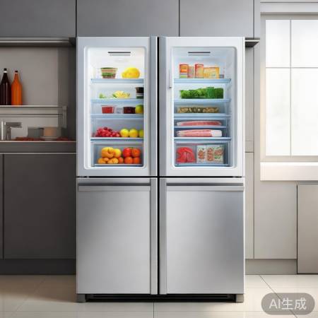 冰箱上下分区，冷藏冷冻不同食材