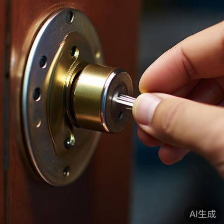 尝试钥匙复位锁芯