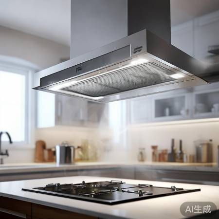顶吸式油烟机,智能风量调节