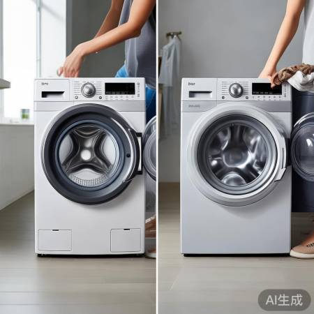 滚桶洗衣机洗涤佳，价格高。