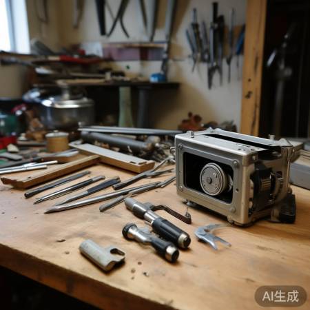 准备工具拆保险柜