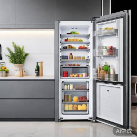 海尔502零嵌冰箱,空间利用率