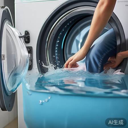 洗衣机脱水,水量适中为佳