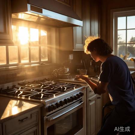 西晒燃气灶影响视线