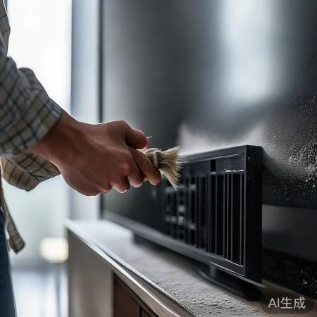 清洁电视机散热孔