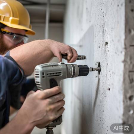 “先标记，再钻孔，保持平稳”