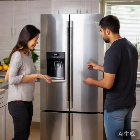 对开门冰箱:美观与实用兼顾