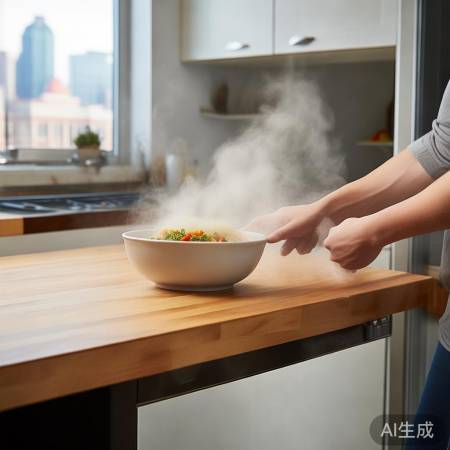 “热食勿入冰箱”