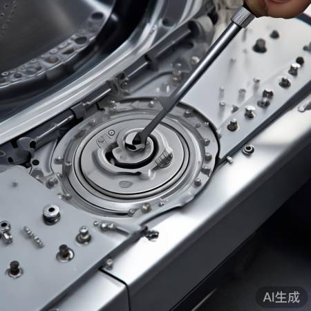 洗衣机底连接口拆卸