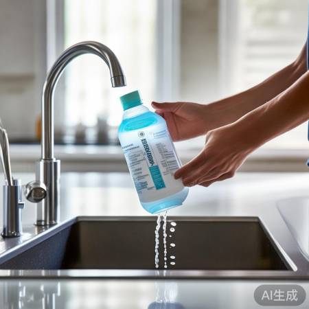 漂洗剂勿过量,按比例添加