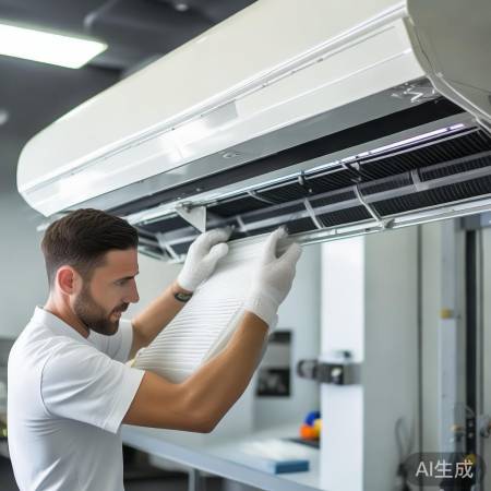 “中央空调保养如人体,滤网清洗