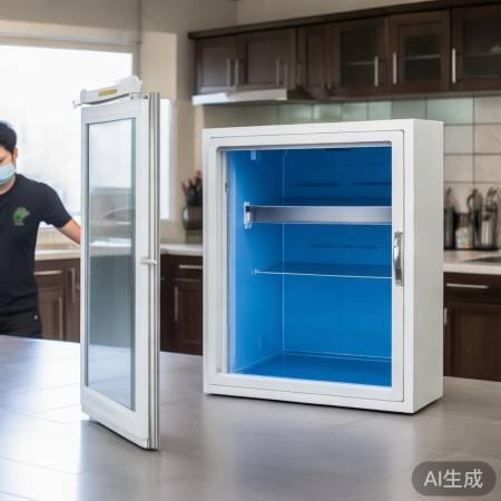 使用臭氧消毒柜，注意易燃及防护