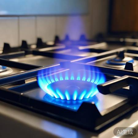 燃气灶火苗要适中