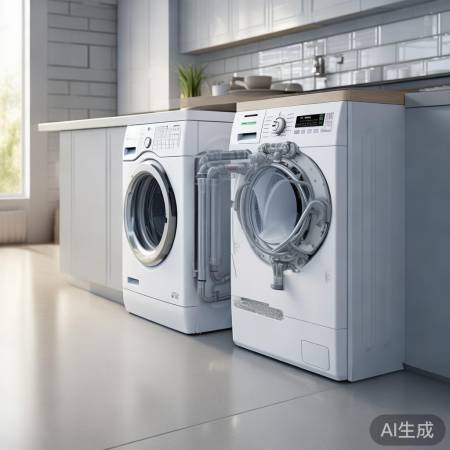 小天鹅洗衣机，短下水管更佳