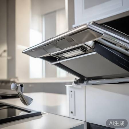 断电安全，抽油烟机盖揭电机