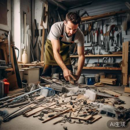 清理剩余材料,保持家中整洁