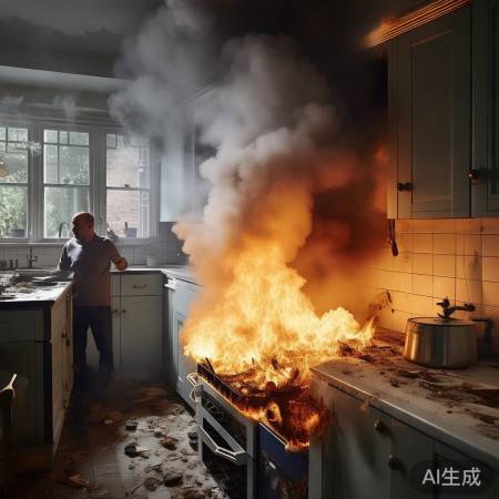 燃气泄漏引发集成灶爆炸