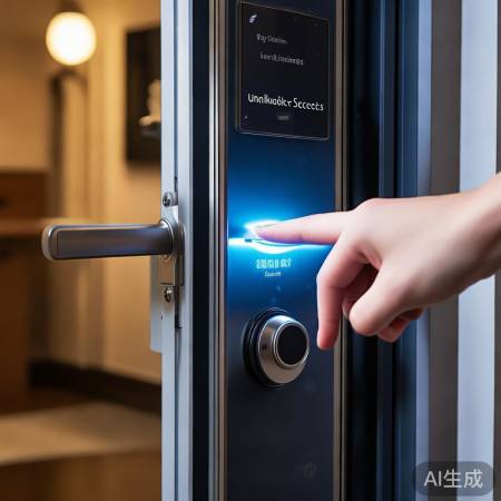 指纹解锁,门自动开