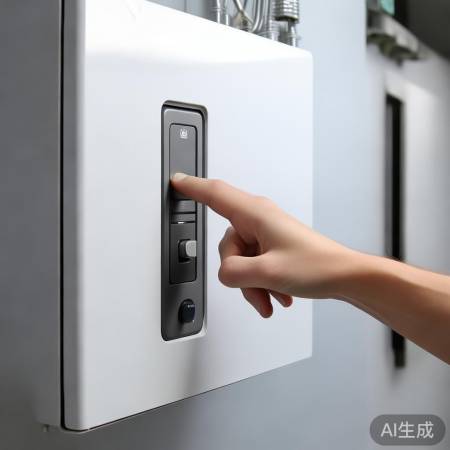 打开壁挂炉开关