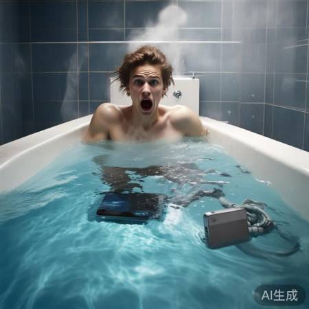洗澡勿用电子产品防触电