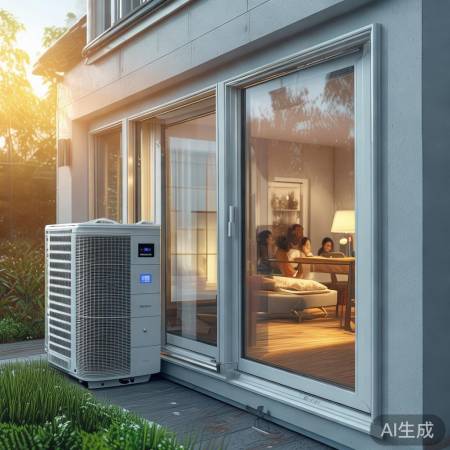 “空气能节能超传统空调3-5倍