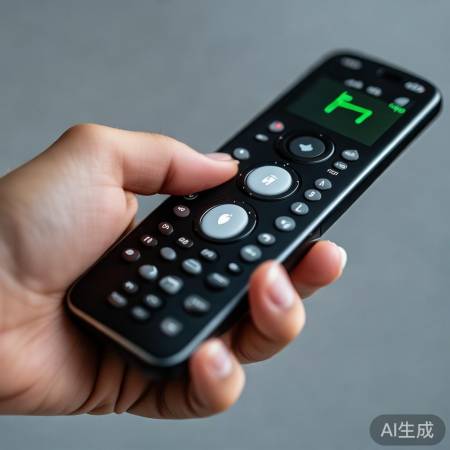 按住静音键3秒,遥控器发出嘀声