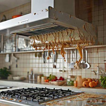 油烟机被灰尘覆盖