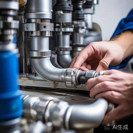 管道连接，检查膨胀水箱密封
