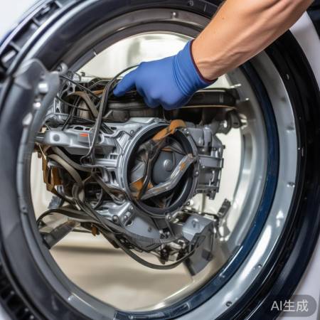 检查洗衣机传动带