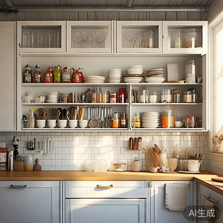 厨房墙面巧收纳