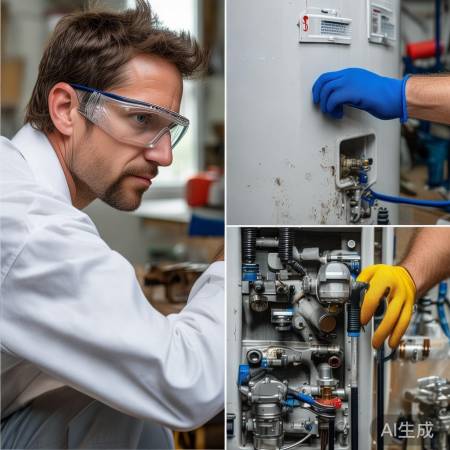 检查热水器各部件