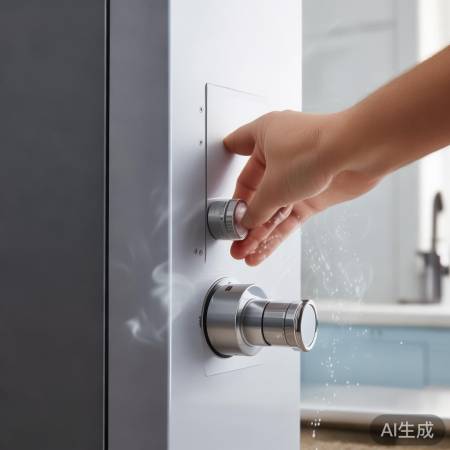 调温旋钮调热水