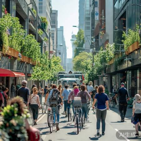 绿色出行,美化净化