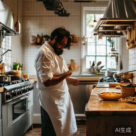 “烤制需耐心,厨房生活美好”