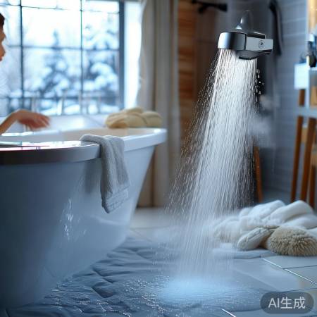 冬天洗澡,万和冷凝保暖