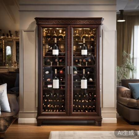 “优雅红酒展示柜,家居美学新选